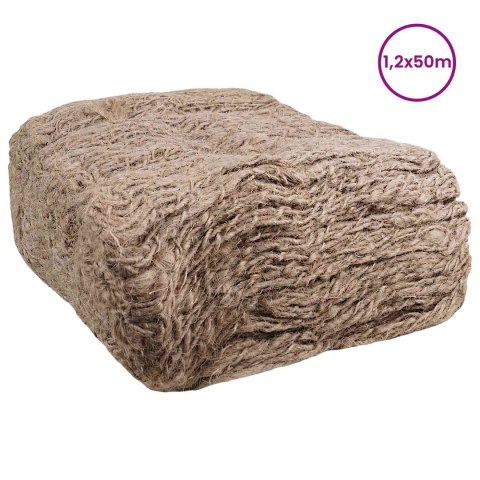 VidaXL Mata embankment z juty naturalny 1,2 x 50 m 100% Juta Tossa