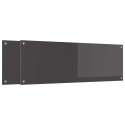 VidaXL Panel kuchenny 2 szt. Ciemnoszary 120 x 40 cm szkło hartowane