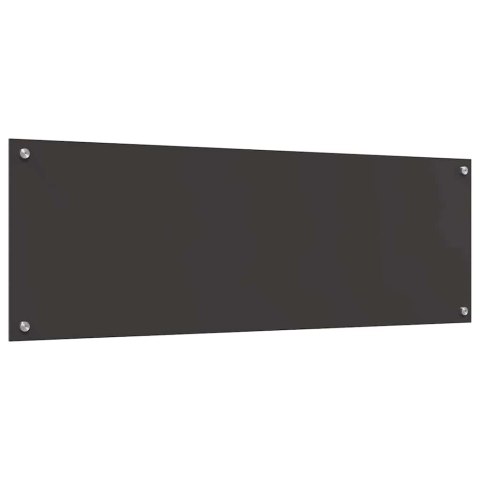 VidaXL Panel kuchenny 2 szt. Ciemnoszary 120 x 40 cm szkło hartowane