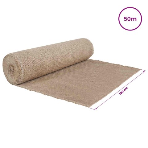 VidaXL Rolka Jutowa Naturalny 100 x 5000 cm