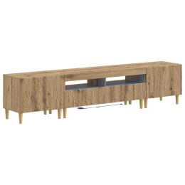 VidaXL 5-częściowa szafka RTV z LED Dąb artisan Drewno inżynieryjne