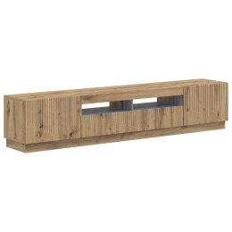 VidaXL 5-częściowa szafka RTV z LED Dąb artisan Drewno inżynieryjne