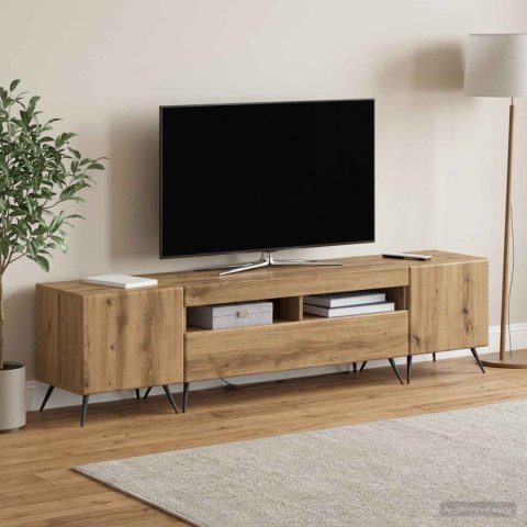 VidaXL 5-częściowa szafka RTV z LED Dąb artisan Drewno inżynieryjne