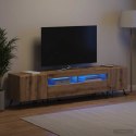 VidaXL 5-częściowa szafka RTV z LED Dąb artisan Drewno inżynieryjne