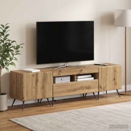 VidaXL 5-częściowa szafka RTV z LED Dąb artisan Drewno inżynieryjne