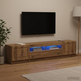 VidaXL 5-częściowa szafka RTV z LED Dąb artisan Drewno inżynieryjne