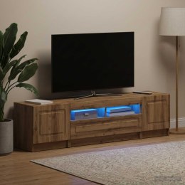 VidaXL 5-częściowa szafka RTV z LED Dąb artisan Drewno inżynieryjne