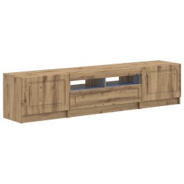 VidaXL 5-częściowa szafka RTV z LED Dąb artisan Drewno inżynieryjne