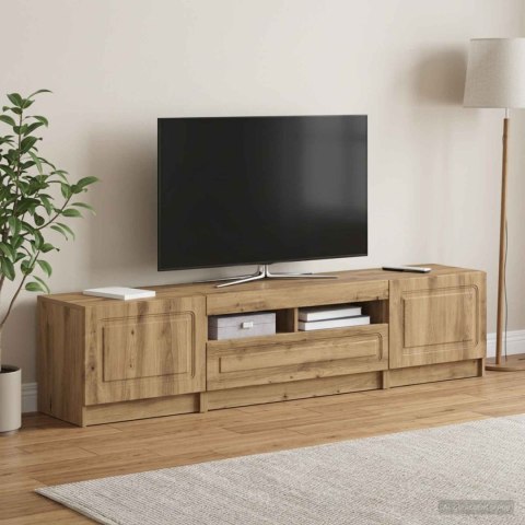 VidaXL 5-częściowa szafka RTV z LED Dąb artisan Drewno inżynieryjne