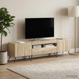 VidaXL 5-częściowa szafka RTV z LED dąb Sonoma Drewno inżynieryjne