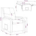 VidaXL Fotel recliner Biały Ekoskóra