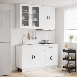 VidaXL Jednostka kuchenna LUCCA 4 szt. Biały wysoki połysk