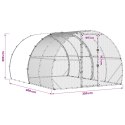 VidaXL Kurnik srebrny 400 x 300 x 200 cm Stal ocynkowana