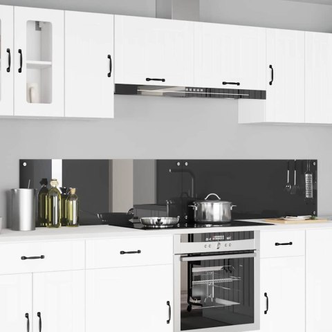 VidaXL Panel kuchenny 2 szt. Ciemnoszary 110 x 40 cm szkło hartowane