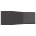 VidaXL Panel kuchenny 2 szt. Ciemnoszary 110 x 40 cm szkło hartowane