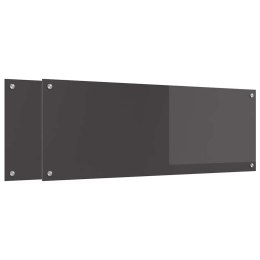 VidaXL Panel kuchenny 2 szt. Ciemnoszary 110 x 40 cm szkło hartowane