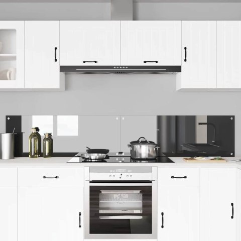 VidaXL Panel kuchenny 2 szt. Ciemnoszary 110 x 40 cm szkło hartowane