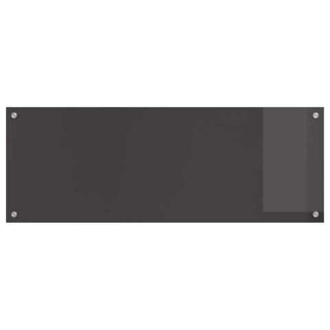VidaXL Panel kuchenny 2 szt. Ciemnoszary 110 x 40 cm szkło hartowane