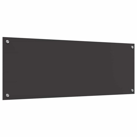 VidaXL Panel kuchenny 2 szt. Ciemnoszary 110 x 40 cm szkło hartowane