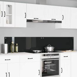 VidaXL Panel kuchenny 2 szt. Czarny 110 x 40 cm szkło hartowane