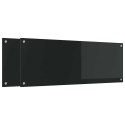VidaXL Panel kuchenny 2 szt. Czarny 110 x 40 cm szkło hartowane