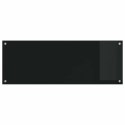 VidaXL Panel kuchenny 2 szt. Czarny 110 x 40 cm szkło hartowane
