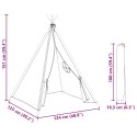 NAMIOT DLA DZIECI DZIECIĘCY TIPI Z TORBĄ 120X120X150CM