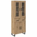 VidaXL Highboard 2 szt. Dąb rzemieślniczy 69,5 x 34 x 180 cm