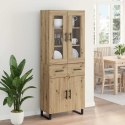 VidaXL Highboard 2 szt. Dąb rzemieślniczy 69,5 x 34 x 180 cm