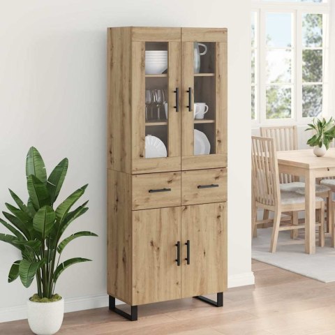 VidaXL Highboard 2 szt. Dąb rzemieślniczy 69,5 x 34 x 180 cm