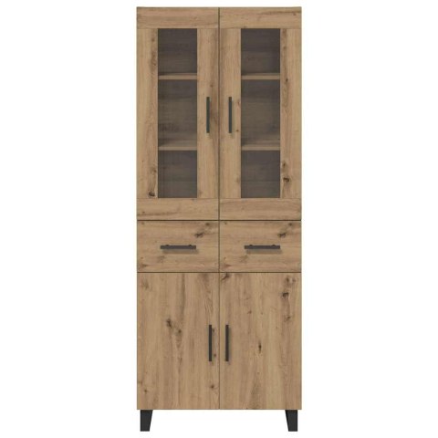 VidaXL Highboard 2 szt. Dąb rzemieślniczy 69,5 x 34 x 180 cm