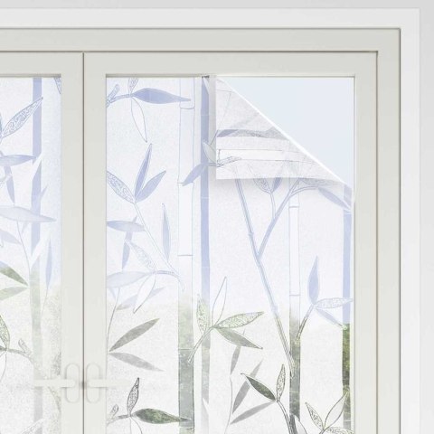 VidaXL Statyczna folia okienna Wzór bambusa 60 x 500 cm PVC