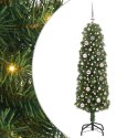 VidaXL Sztuczna choinka z podstawą Zielony 150 cm PVC, stal i plastik