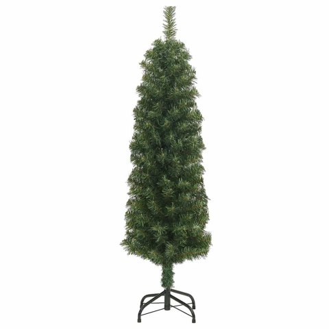 VidaXL Sztuczna choinka z podstawą Zielony 150 cm PVC, stal i plastik