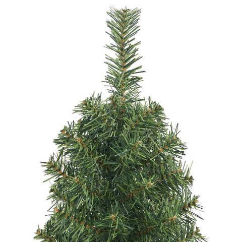 VidaXL Sztuczna choinka z podstawą Zielony 150 cm PVC, stal i plastik