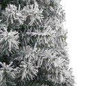 VidaXL Sztuczna choinka z podstawą Zielony 270 cm PVC, stal i plastik