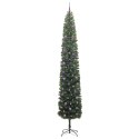 VidaXL Sztuczna choinka z podstawą Zielony 300 cm PVC, stal i plastik