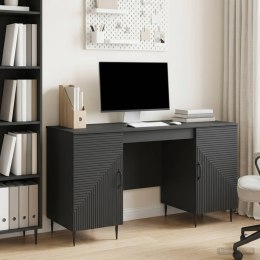 VidaXL Biurko Czarny 142,5 x 50 x 75 cm Drewno inżynieryjne