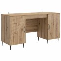 VidaXL Biurko Dąb artisan 142,5 x 50 x 75 cm Drewno inżynieryjne
