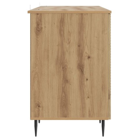 VidaXL Biurko Dąb artisan 142,5 x 50 x 75 cm Drewno inżynieryjne