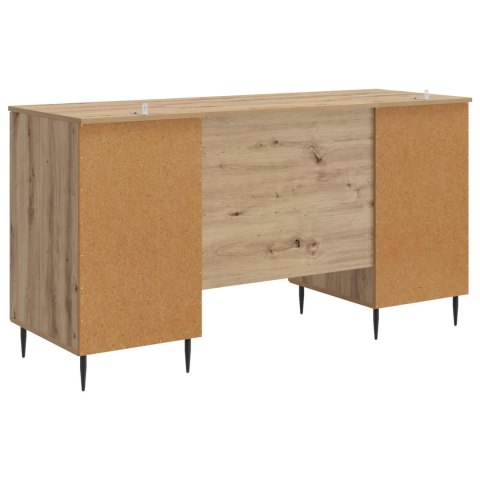 VidaXL Biurko Dąb artisan 142,5 x 50 x 75 cm Drewno inżynieryjne