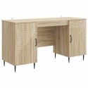 VidaXL Biurko dąb Sonoma 142,5 x 50 x 75 cm Drewno inżynieryjne