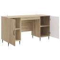 VidaXL Biurko dąb Sonoma 142,5 x 50 x 75 cm Drewno inżynieryjne