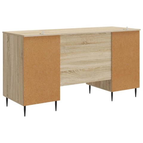 VidaXL Biurko dąb Sonoma 142,5 x 50 x 75 cm Drewno inżynieryjne