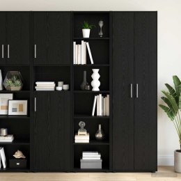 VidaXL Bufet Czarny dąb 45 x 41 x 185 cm Drewno inżynieryjne