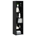 VidaXL Bufet Czarny dąb 45 x 41 x 185 cm Drewno inżynieryjne