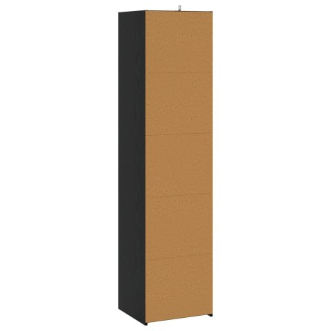 VidaXL Bufet Czarny dąb 45 x 41 x 185 cm Drewno inżynieryjne