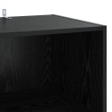 VidaXL Bufet Czarny dąb 45 x 41 x 185 cm Drewno inżynieryjne