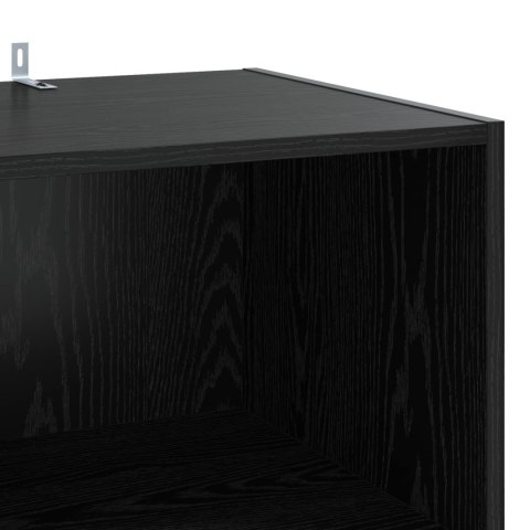 VidaXL Bufet Czarny dąb 45 x 41 x 185 cm Drewno inżynieryjne