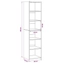 VidaXL Bufet Czarny dąb 45 x 41 x 185 cm Drewno inżynieryjne